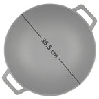 Poêle wok, Ø 35,5 cm, en fonte