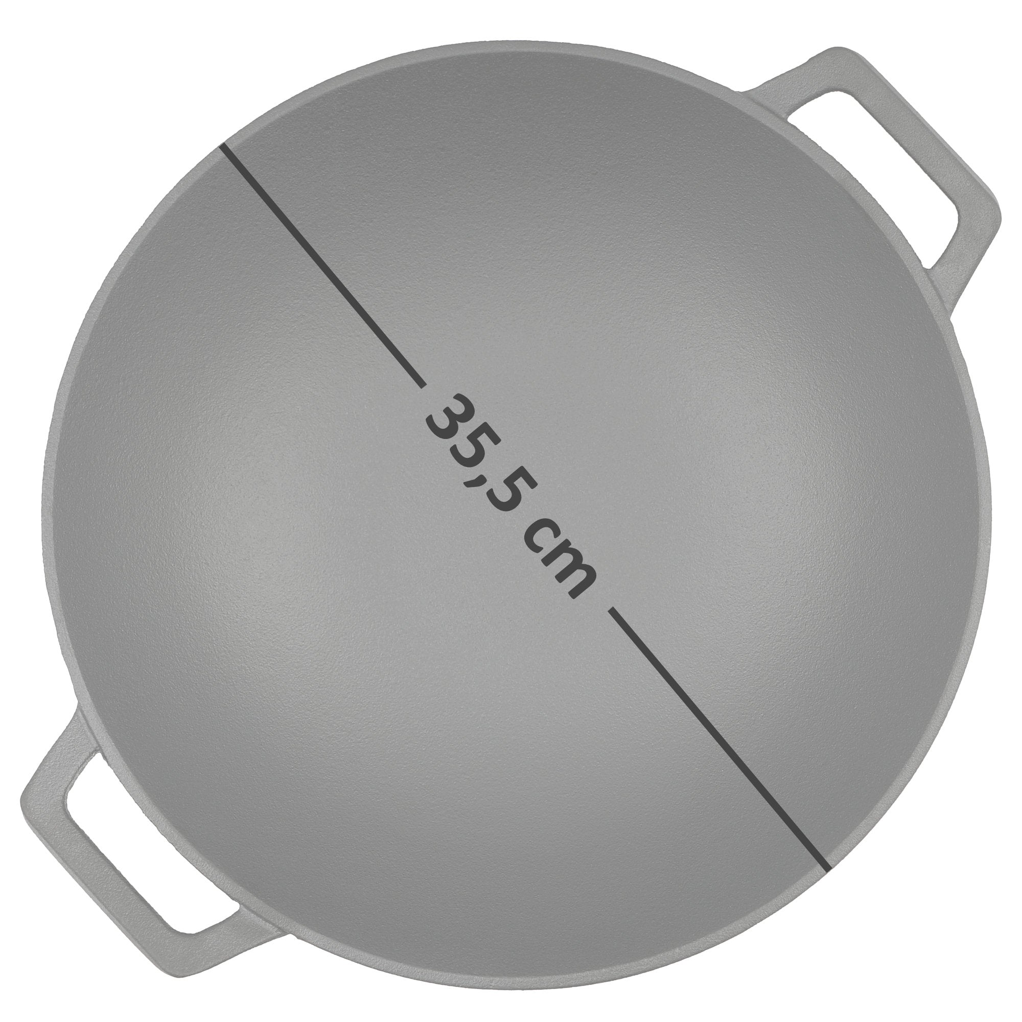 Poêle wok, Ø 35,5 cm, en fonte