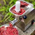 Hachoir à viande électrique, acier inoxydable, 250 W - 75 kg/h