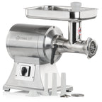 Hachoir à viande électrique, acier inoxydable, 450 W, 75 kg/h, avec accessoires pour poussoir à saucisses