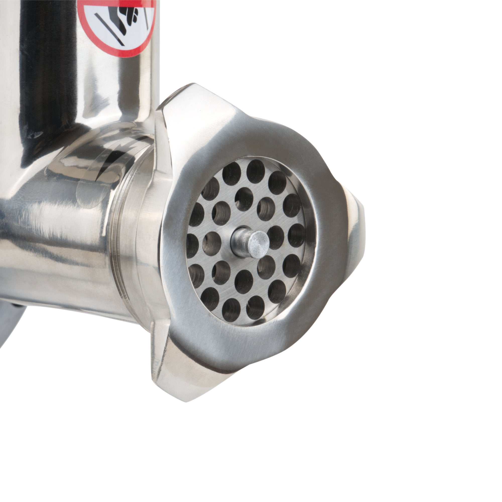 Electric meat grinder, stainless steel, 450W 75kg/h, including sausage stuffer attachments