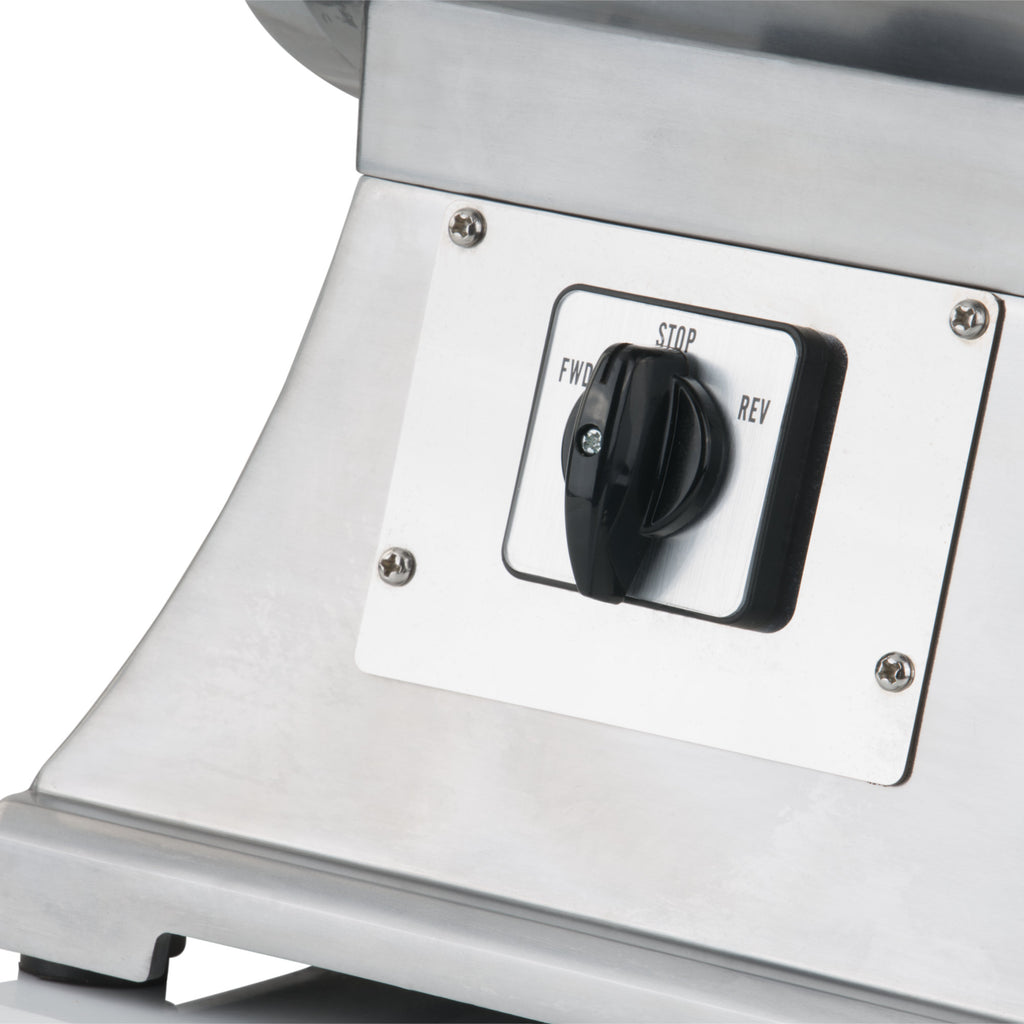 Electric meat grinder, stainless steel, 450W 75kg/h, including sausage stuffer attachments