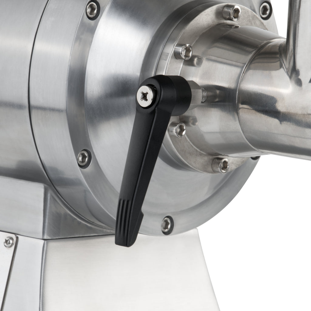 Electric meat grinder, stainless steel, 450W 75kg/h, including sausage stuffer attachments