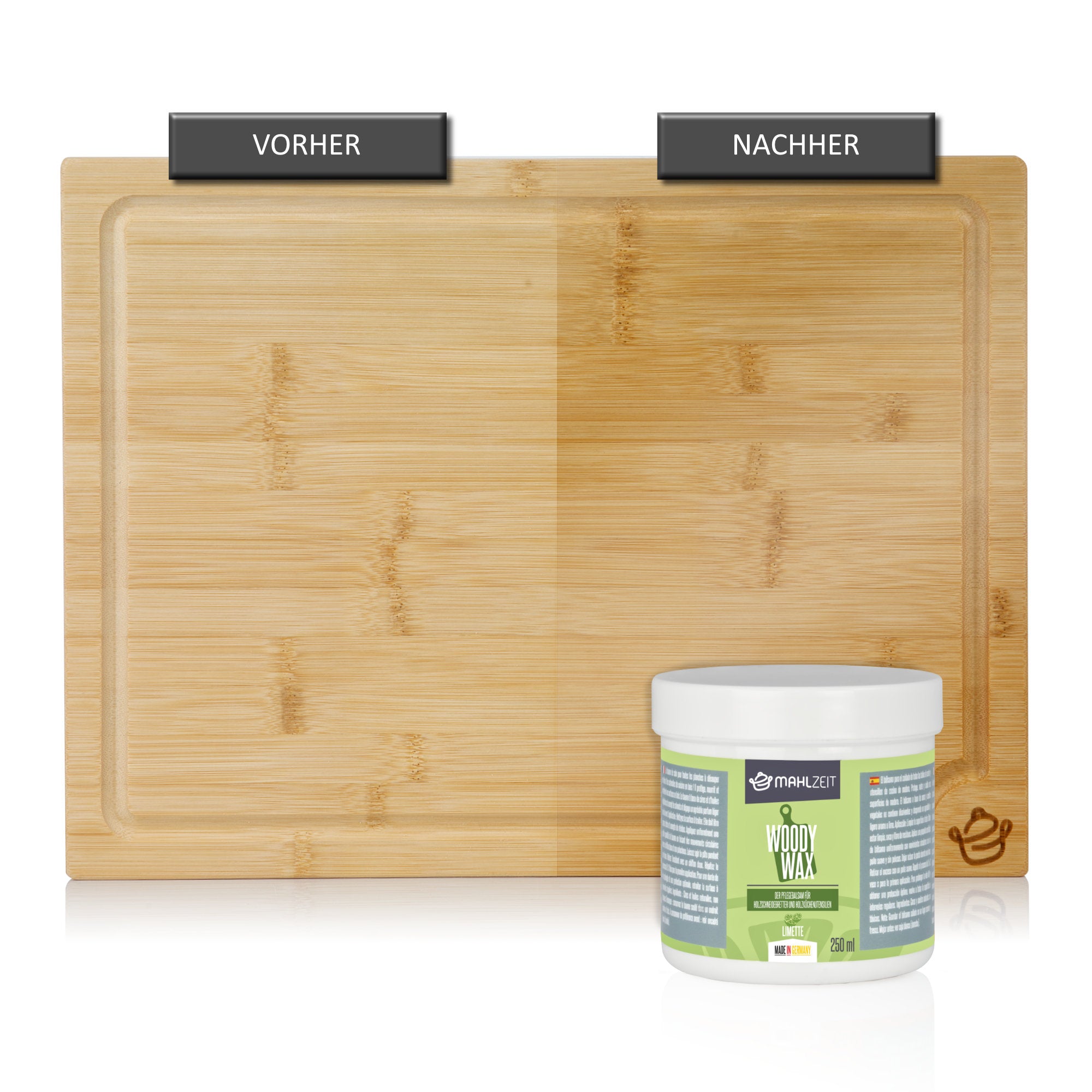 Wood care beeswax "WOODY WAX", for cutting boards, 250 ml, 100% natural