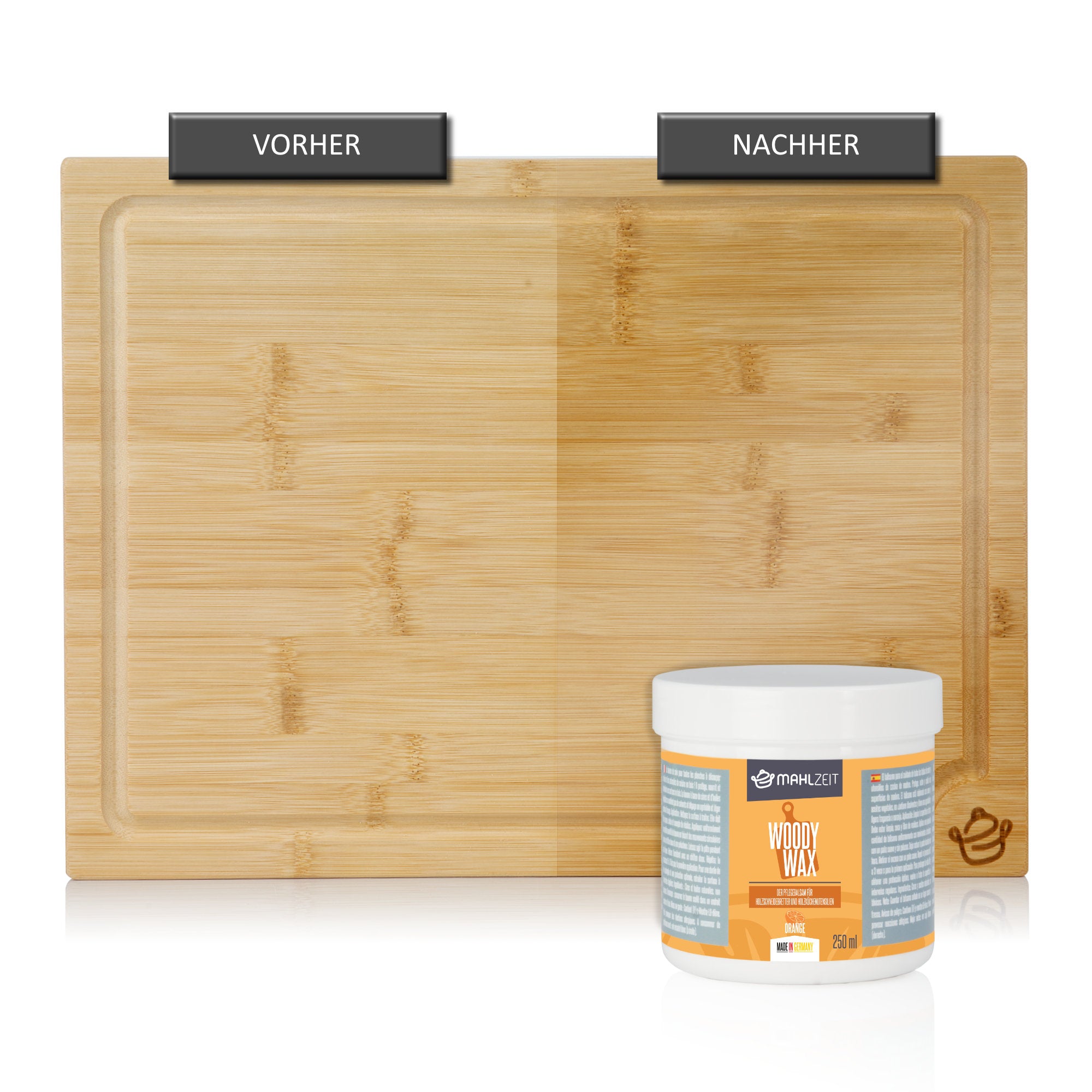 Wood care beeswax "WOODY WAX", for cutting boards, 250 ml, 100% natural