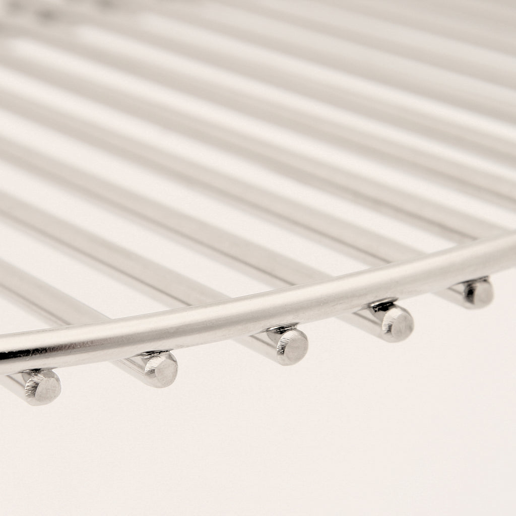 Grille de maintien au chaud en acier inoxydable, compatible avec les barbecues à bouilloire et les barbecues kamado de Ø 57 cm