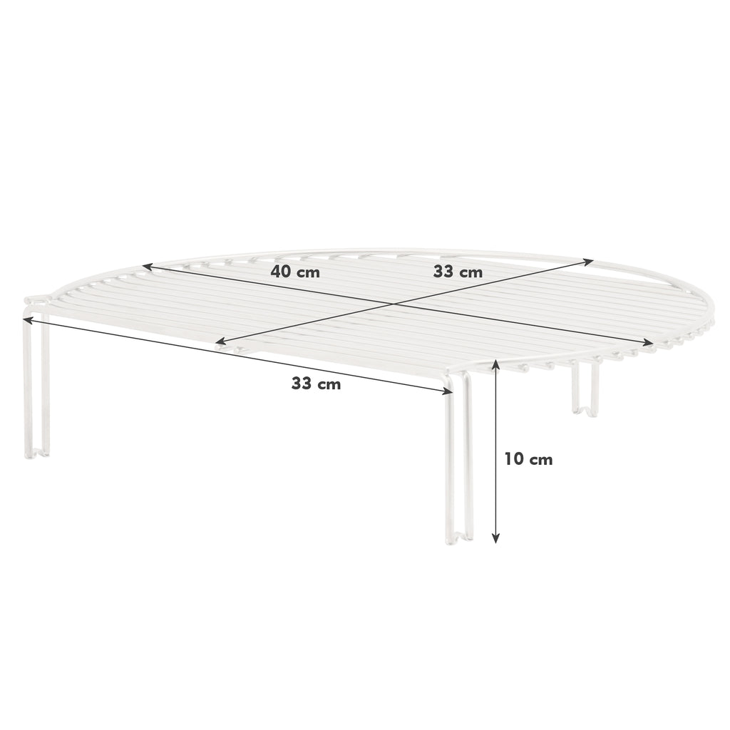 Grille de maintien au chaud en acier inoxydable, compatible avec les barbecues à bouilloire et les barbecues kamado de Ø 57 cm