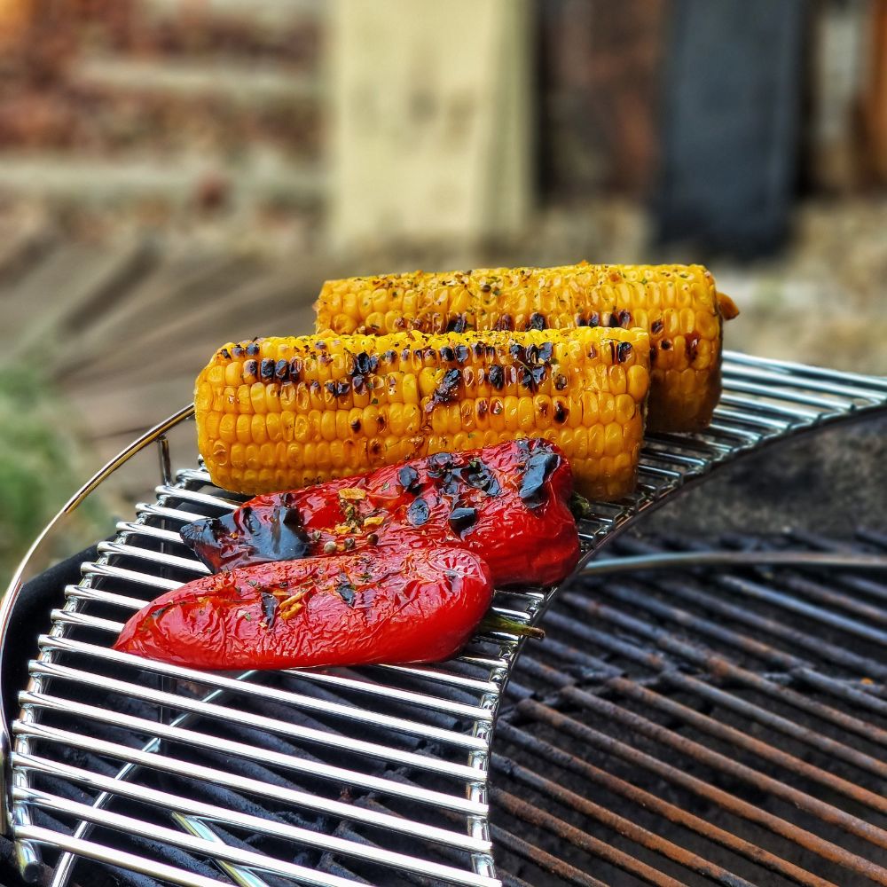 Grille de maintien au chaud en acier, compatible avec les barbecues à bouilloire et les barbecues kamado de Ø 57 cm