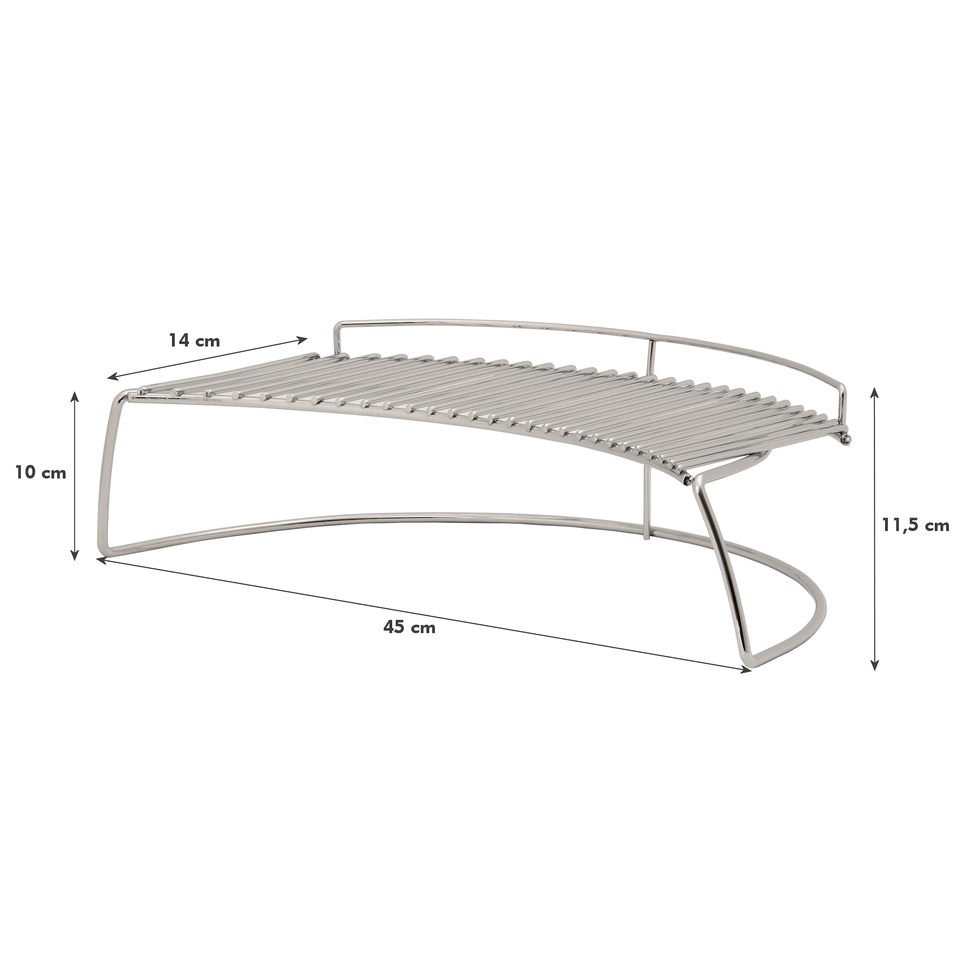 Grille de maintien au chaud en acier, compatible avec les barbecues à bouilloire et les barbecues kamado de Ø 57 cm