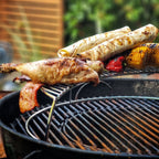 Grille de maintien au chaud en acier inoxydable pour barbecue à charbon de Ø 57 cm, extension universelle pour grille de barbecue