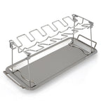 Support à cuisses de poulet en acier inoxydable, pour 12 cuisses de poulet, plateau inclus