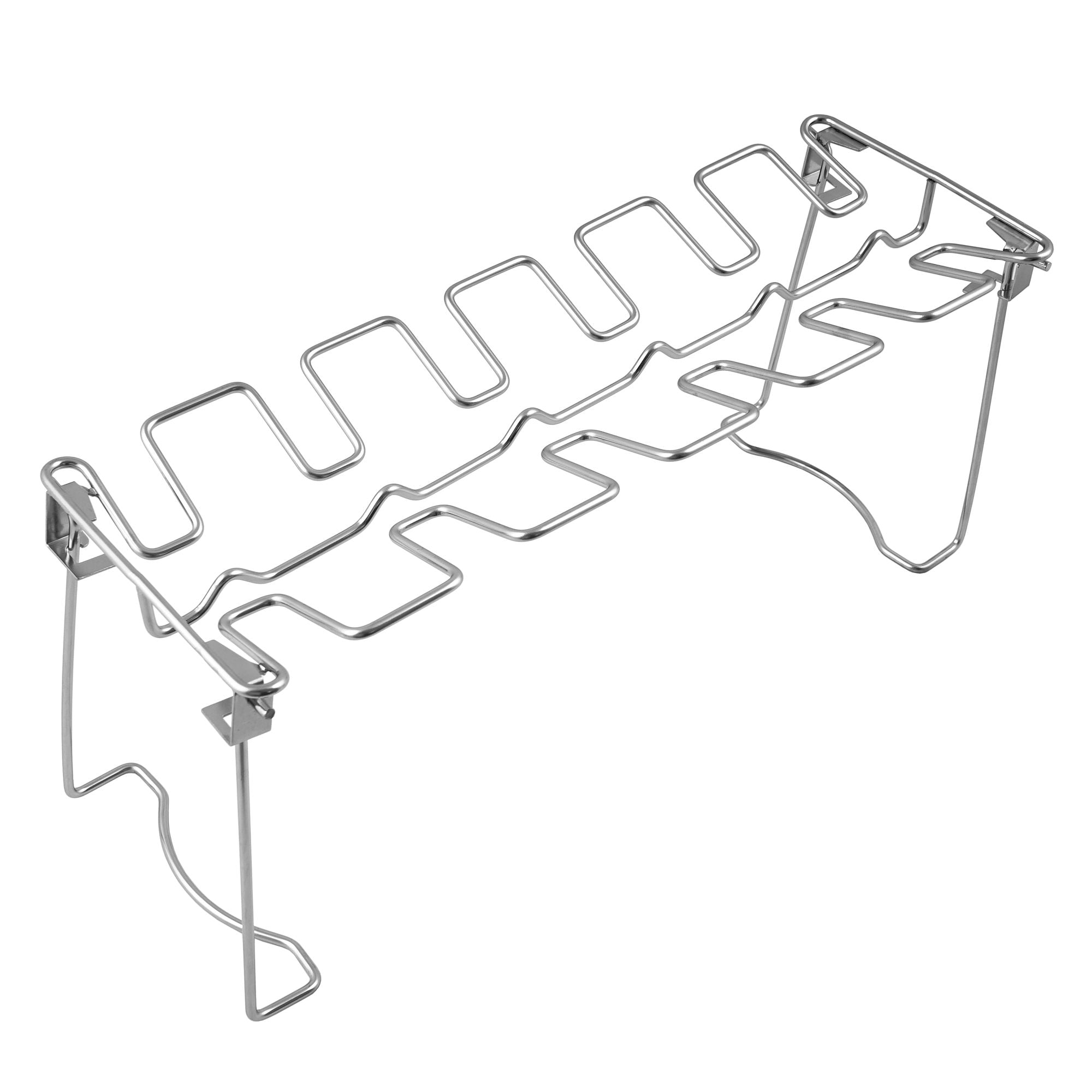 Chicken leg holder, stainless steel, for 12 chicken legs, including tray