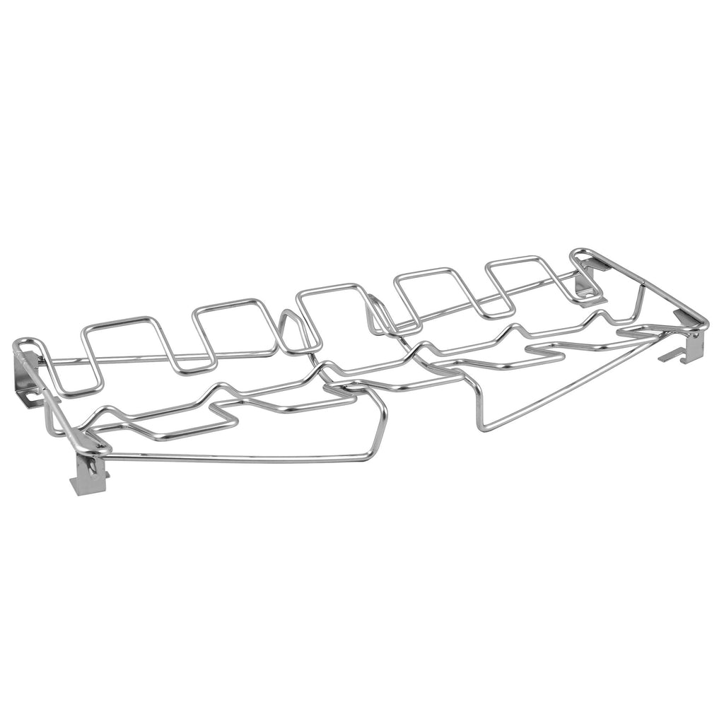 Chicken leg holder, stainless steel, for 12 chicken legs, including tray