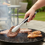 Pinces à griller, en acier inoxydable, résistantes à la chaleur