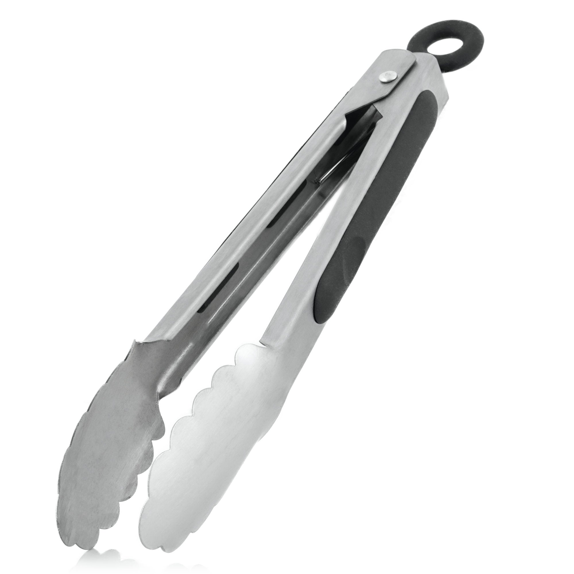Grill tongs, stainless steel, heat-resistant