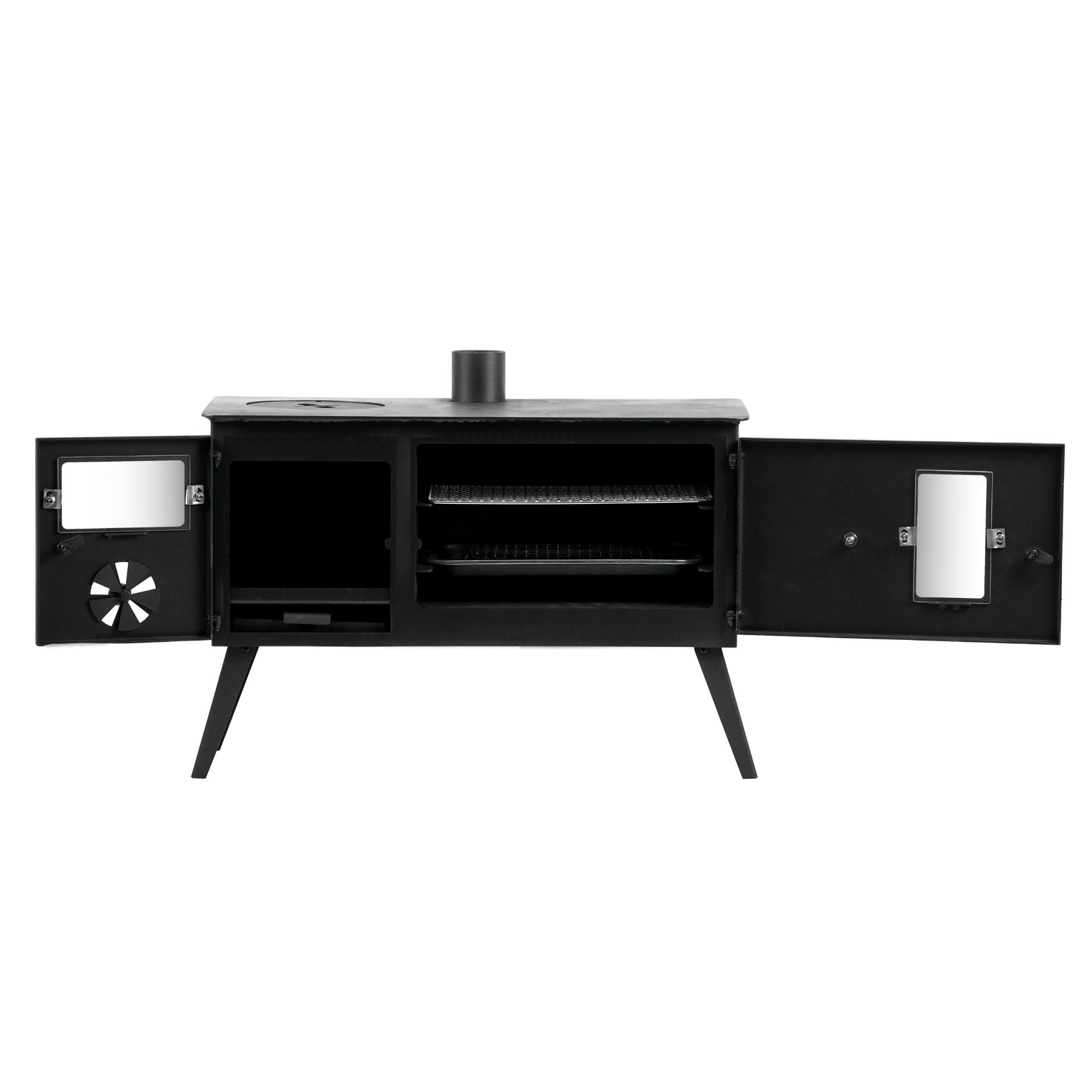 Poêle de tente, 28,5 x 58,5 x 260 cm