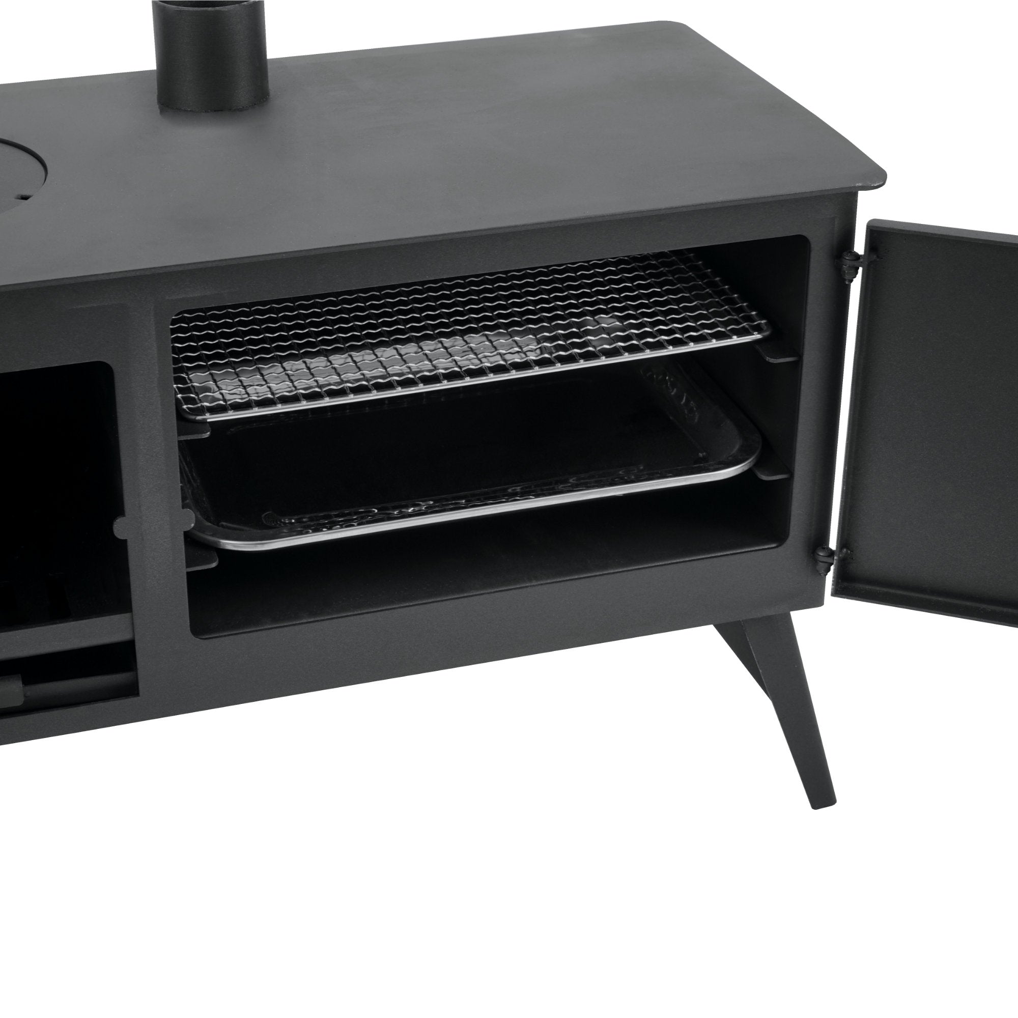 Tent stove, 28.5 x 58.5 x 260 cm